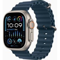 Apple Watch Ultra 2 49mm Titan GPS + Cellular Ocean Armband blau