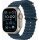 Apple Watch Ultra 2 49mm Titan GPS + Cellular Ocean Armband blau