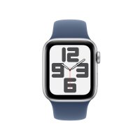 Apple Watch SE GPS + Cellular 40mm Aluminium Silber/Denim M/L