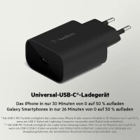 Belkin BoostCharge USB-C-PD 3.0-PPS-Ladegerät 25W schwarz