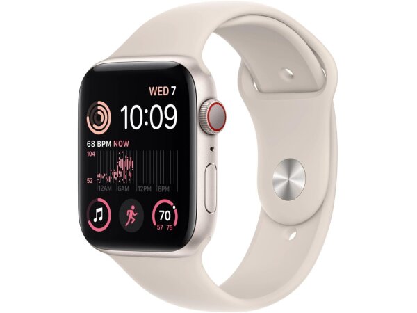 Apple Watch SE (2.Gen) 2022 (GPS + Cellular) 40mm Aluminium Polarstern S/M