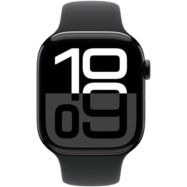 Apple Watch Series 10 (GPS + Cellular) 42mm Aluminium Diamantschwarz/Schwarz S/M