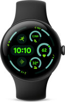 Google Pixel Watch 3 (LTE) 45mm Matte Black mit Sportarmband Obsidian