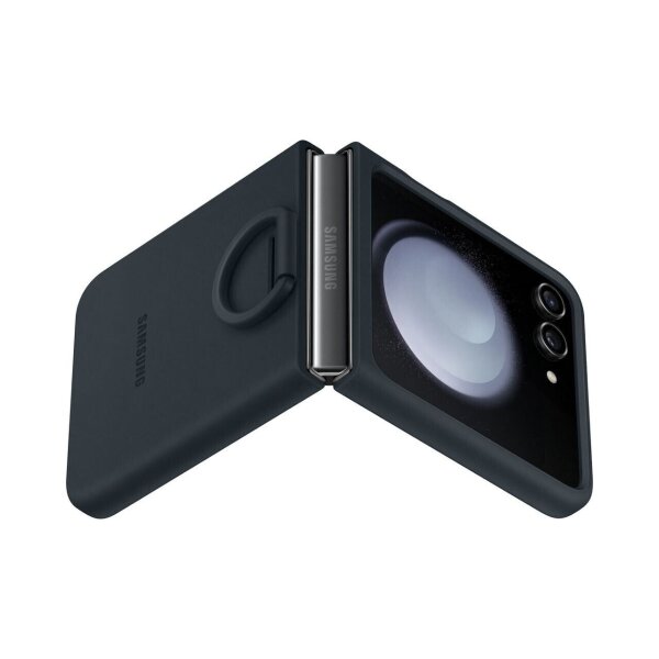 Samsung Galaxy Flip5 Silikon Case Ring Indigo