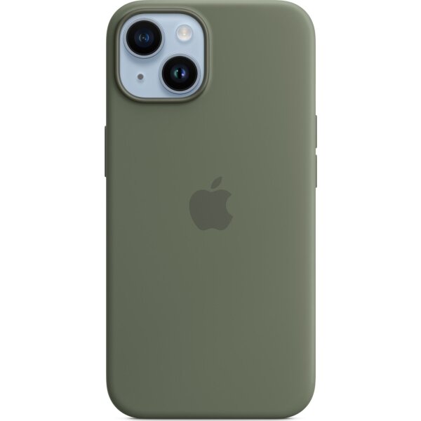 Apple iPhone 14 Silikon Case olivgrün