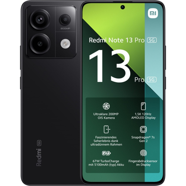 Xiaomi Redmi Note 13 Pro 5G 256GB Midnight Black
