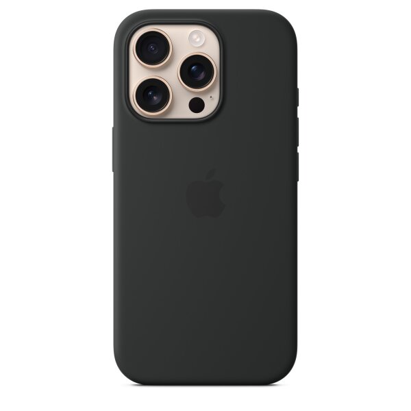 Apple iPhone 16 Pro Silikon Case MagSafe schwarz