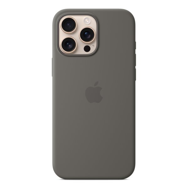 Apple iPhone 16 Pro Max Silikon Case MagSafe steingrau