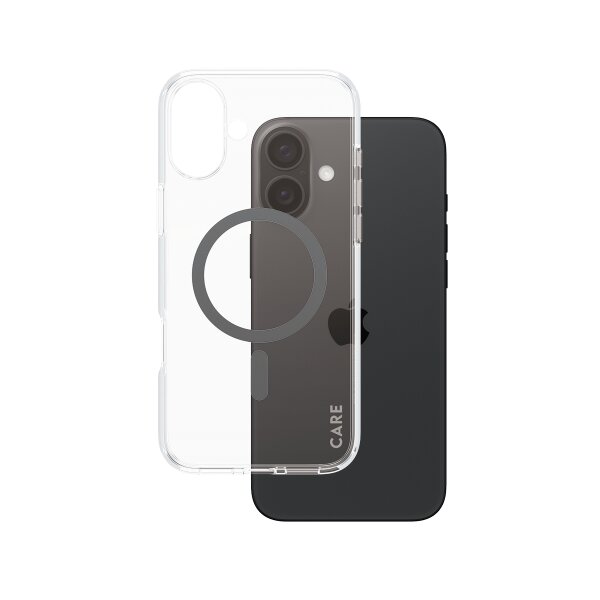 CARE iPhone16 Plus ClearCase Schwarz MagSafe