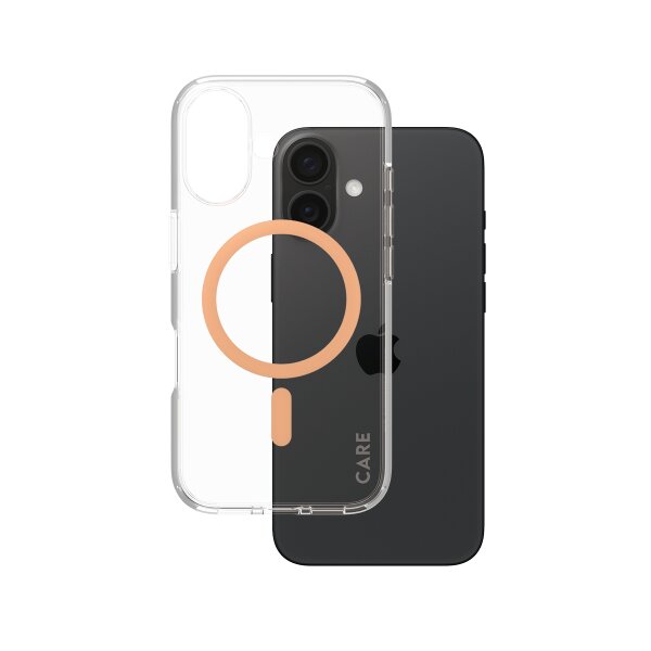 CARE iPhone16 ClearCase Peachy MagSafe