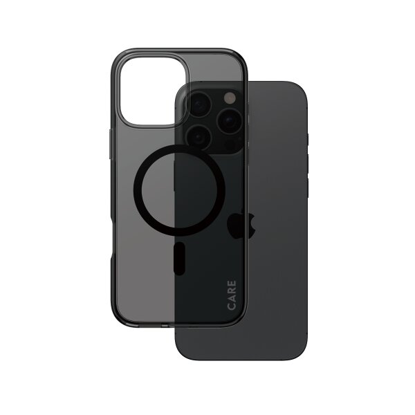 CARE iPhone16 Pro Max Case Smokey Schwarz MS