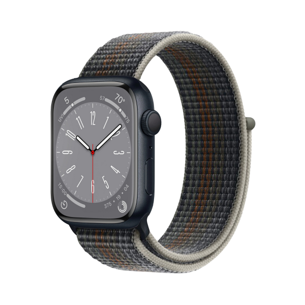 Apple Watch Series 8 (GPS) 41mm Aluminium Mitternacht SportLoop