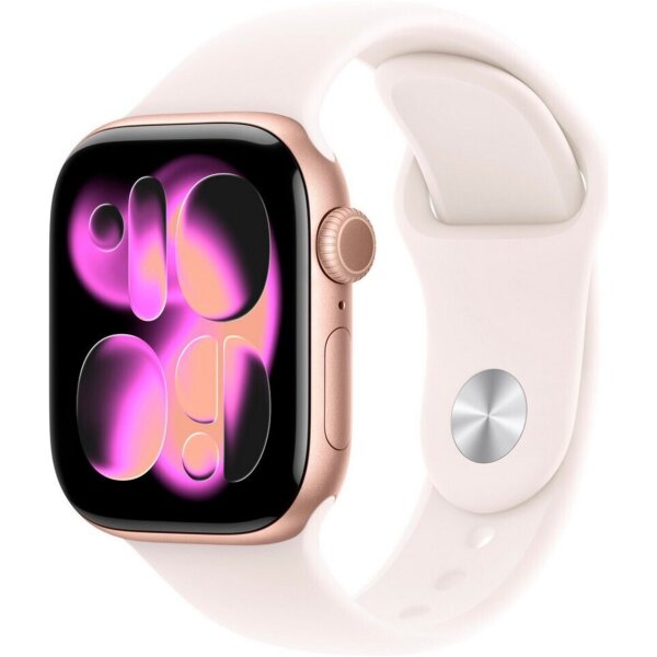 Apple Watch Series 11 (GPS + Cellular) 42mm Aluminium Rosegold/Blassrosa S/M