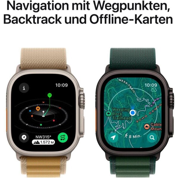 Apple Watch Ultra 2 (GPS + Cellular) 49mm Titan Natur Ocean Marine