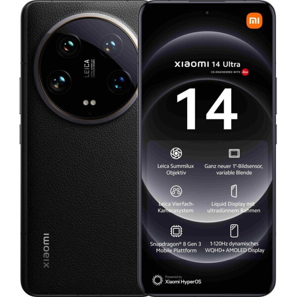 Xiaomi 14 Ultra schwarz 512GB