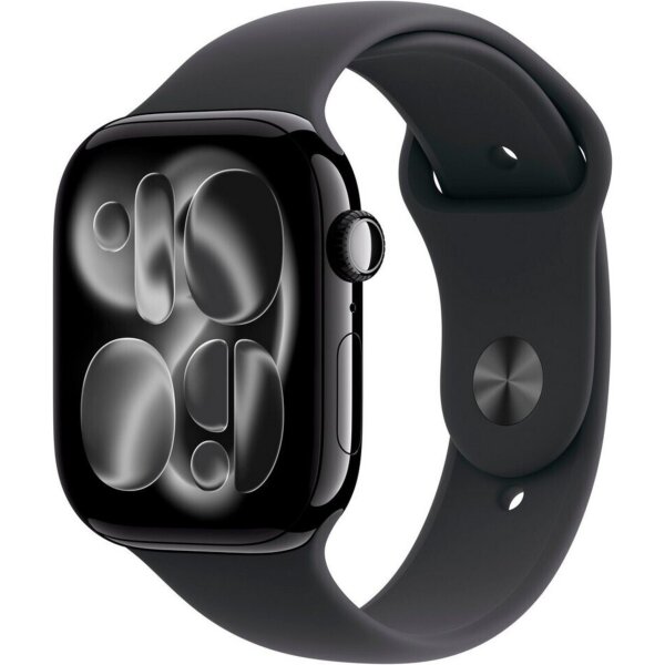 Apple Watch Series 11 (GPS + Cellular) 46mm Aluminium Diamantschwarz/Schwarz S/M