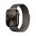 Apple Watch Series 10 (GPS + Cellular) 46mm Titan Slate Milanese Schiefer M/L