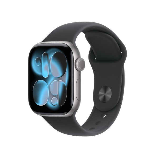Apple Watch Series 11 (GPS + Cellular) 42mm Aluminium spacegrau/schwarz S/M