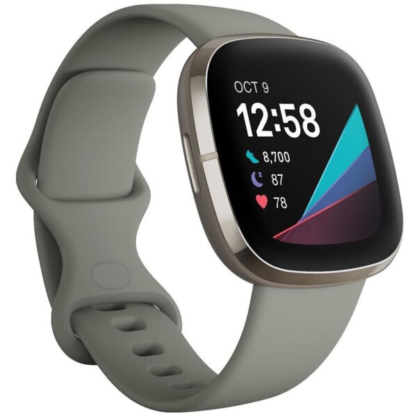 Fitbit Sense silber/salbeigrau