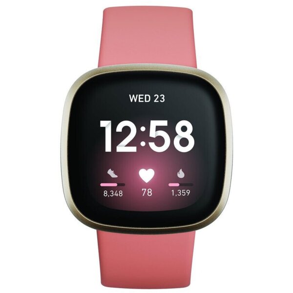 Fitbit Versa 3 soft gold/pink