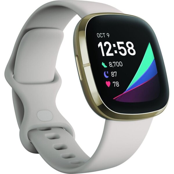 Fitbit Sense gold/weiß