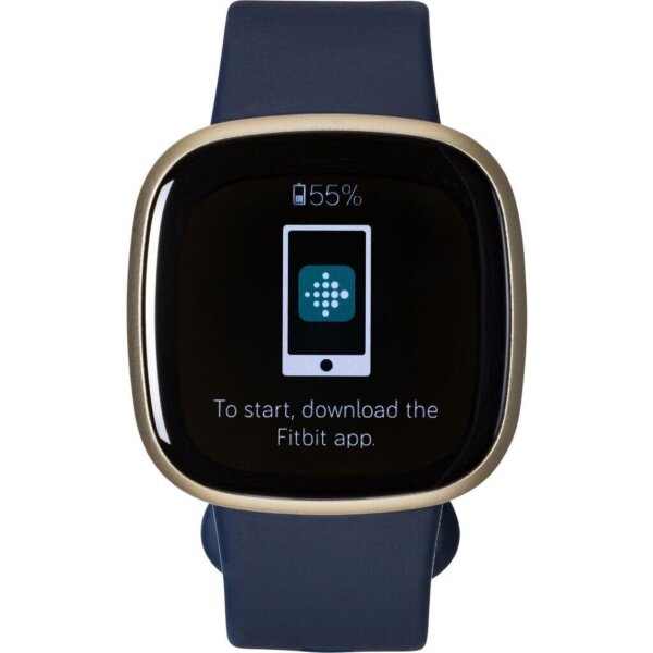 Fitbit Versa 3 soft gold/blau