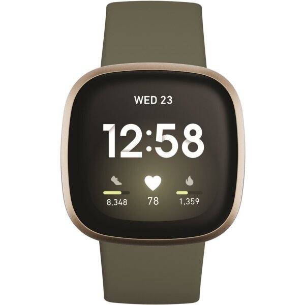 Fitbit Versa 3 soft gold/olive