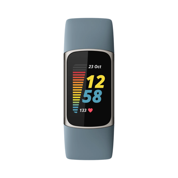 Fitbit Charge 5 Aktivitäts-Tracker steel blue platinum