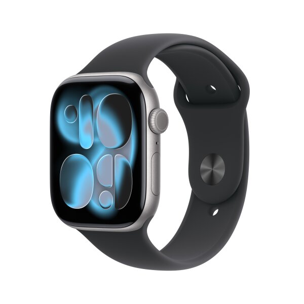 Apple Watch Series 11 (GPS + Cellular) 46mm Aluminium Spacegrau/Schwarz M/L