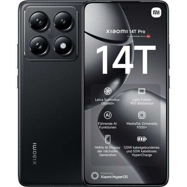 Xiaomi 14T Pro 512GB Titan Black